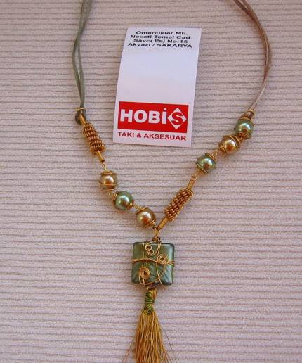tel boncuk kolye