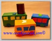 kartondan oyuncak tren