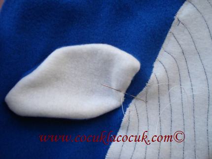 polardan dolgu oyuncak dikiliş